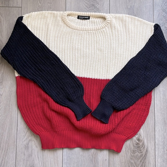 American Apparel Color Block Fisherman Pullover - Picture 3 of 4